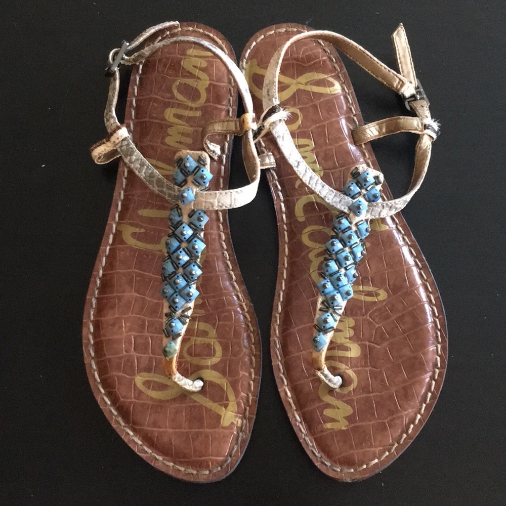 Sam Edelman beaded strappy sandals size 6.5